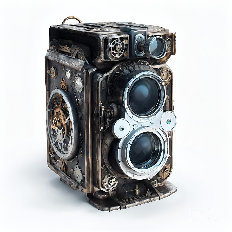 Steampunk Camera 7 Digital Art by Nicholas Pappagallo Jr
