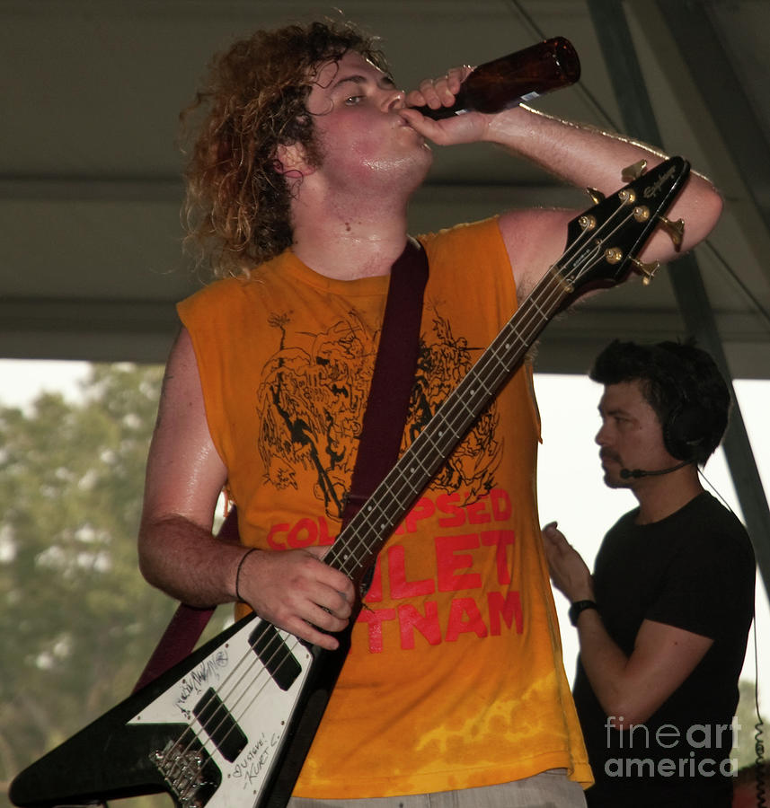 Stephen Pope with Wavves at Bonnaroo #1 Photograph by David Oppenheimer