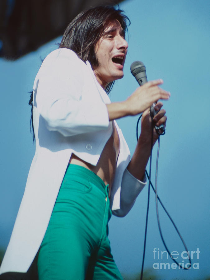 Steve Perry Photograph - Steve Perry of Journey at Day on the Green - Oakland CA  July 27th 1980 #1 by Daniel Larsen