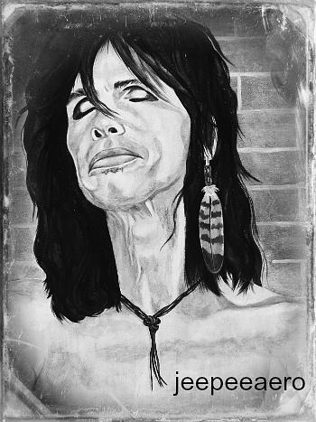 Steven Tyler Painting - Steven Tyler #1 by Jeepee Aero
