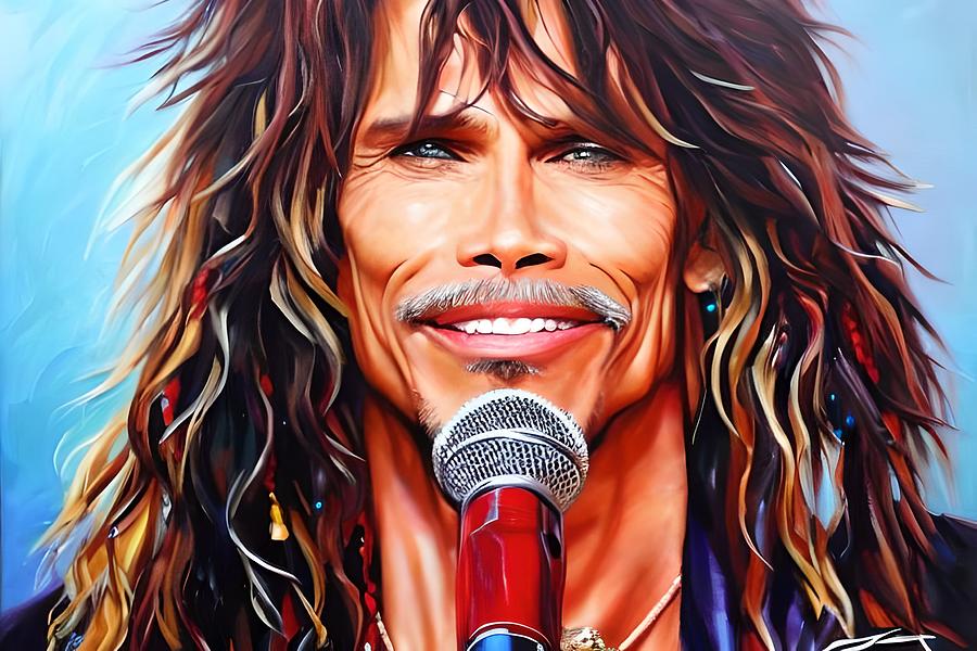 Steven Tyler oil painting Digital Art by Star Dreamer - Fine Art America