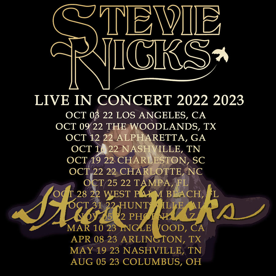 Stevie Nicks Live In Concert 2022 2023 Digital Art by Sefa Vuji Pixels