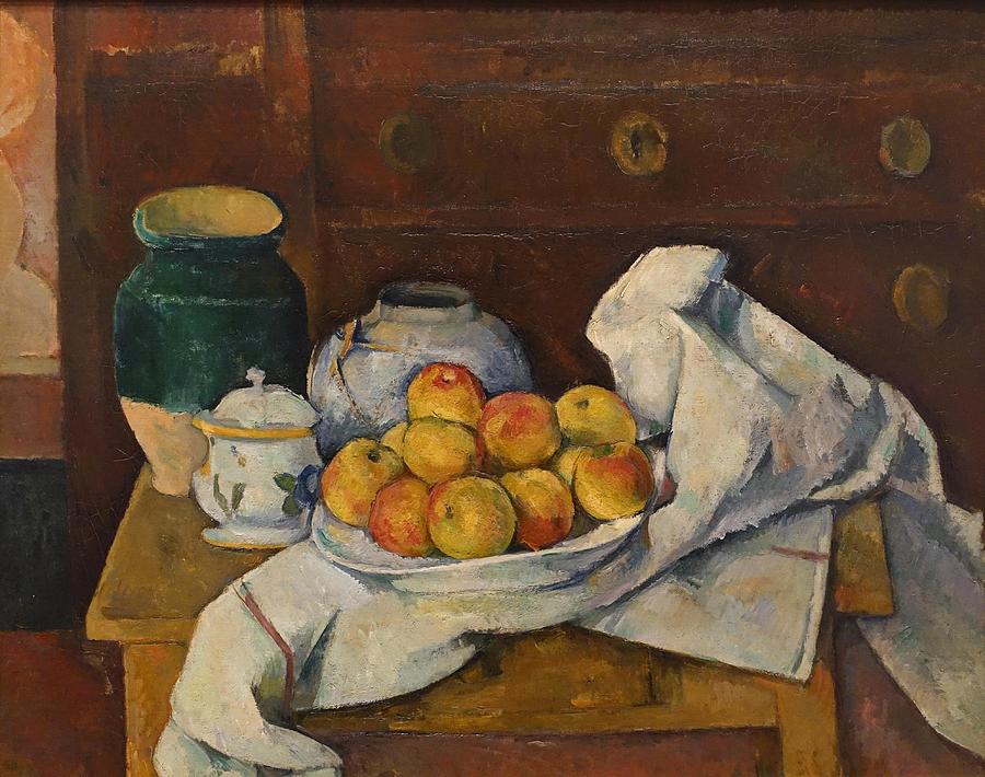 Still Life with Commode Painting by Paul Cezanne | Fine Art America