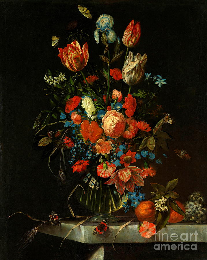 Still Life with Flowers #2 Painting by Ottmar Elliger