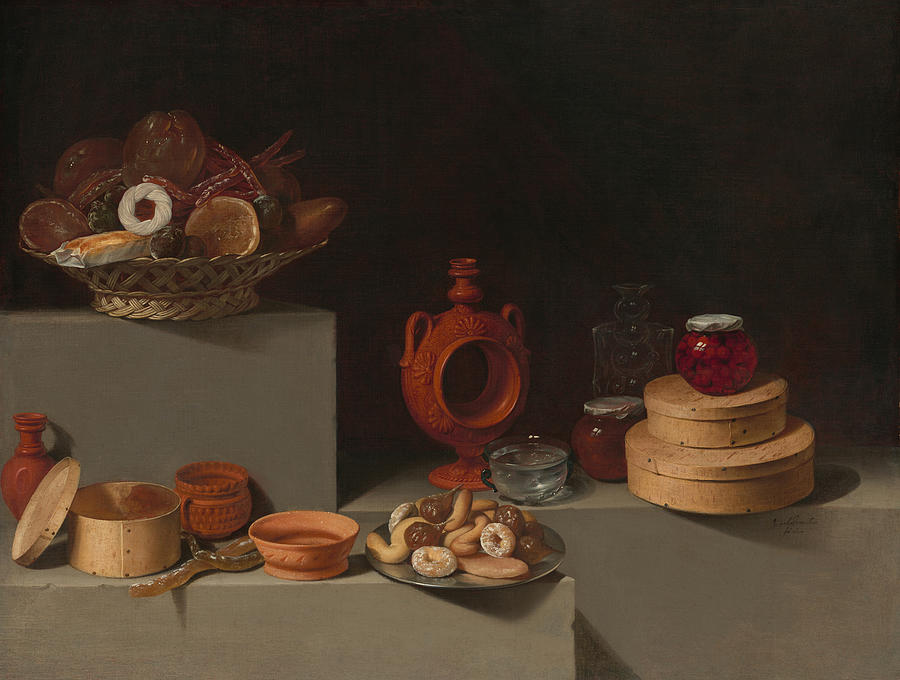 Still Life with Sweets and Pottery #2 Photograph by Juan van der Hamen y Leon