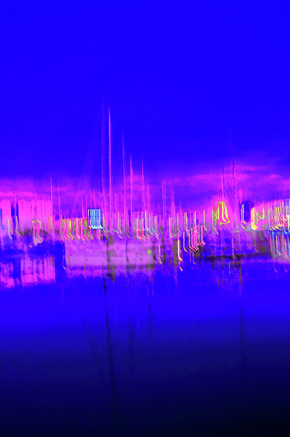 Abstract Photograph - Stimulating intense feelings - Long Exposure Photo at the Port of Barcelona #2 by Lux Argus