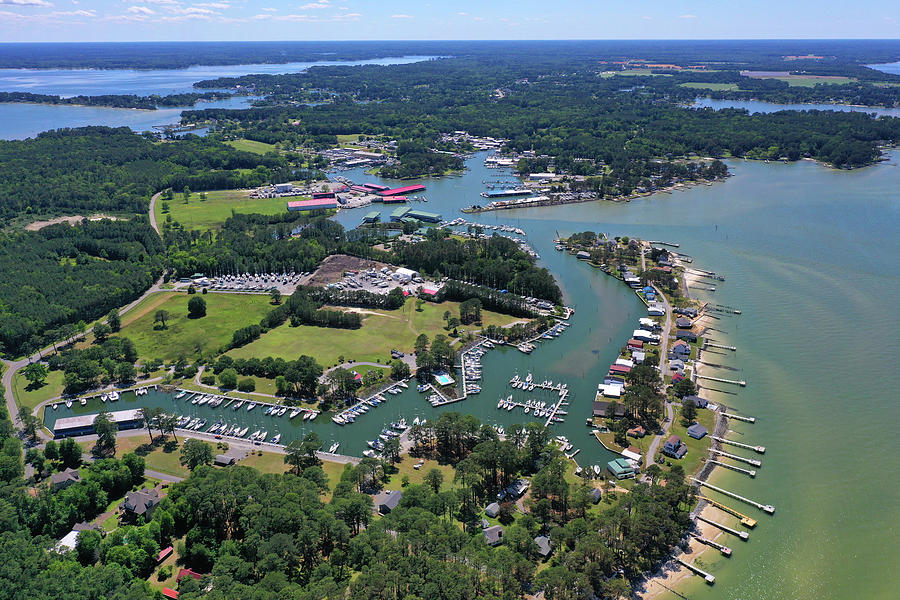 Stingray Point Marina Photograph by Deltaville Aerials Pixels