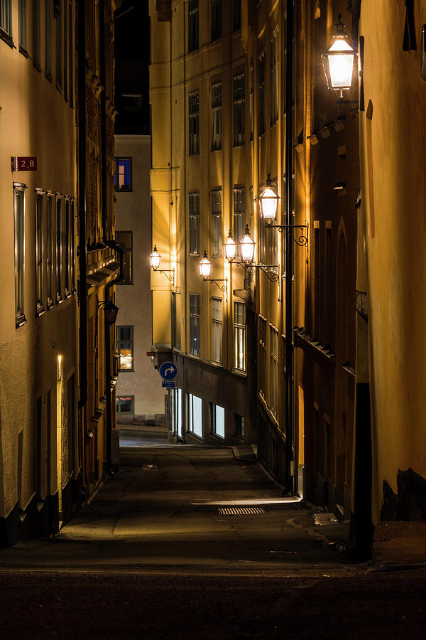 Stockholm alley #1 Photograph by Alexander Farnsworth