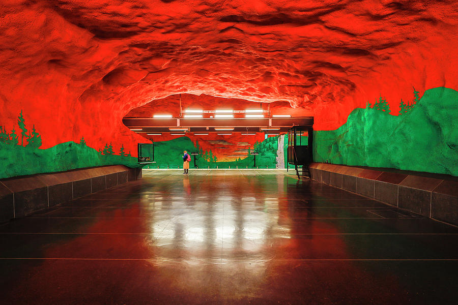 Stockholm metro #1 Photograph by Alexander Farnsworth