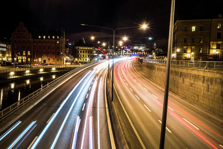 Stockholm traffic #1 Photograph by Alexander Farnsworth