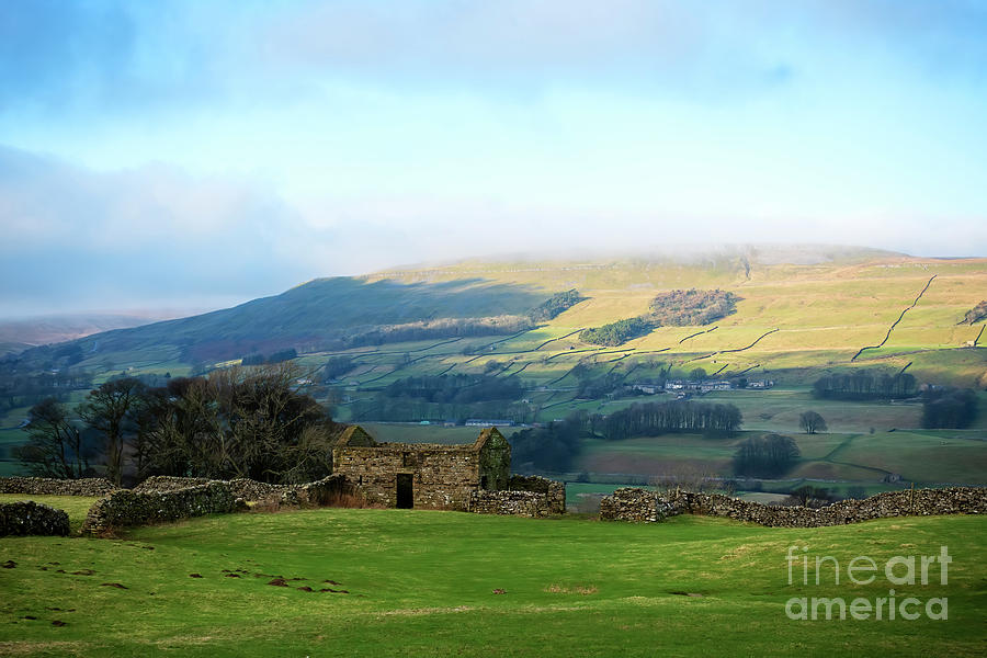 Stone Barn in Wensleydale, Yorkshire Dales #1 Photograph by Louise Heusinkveld