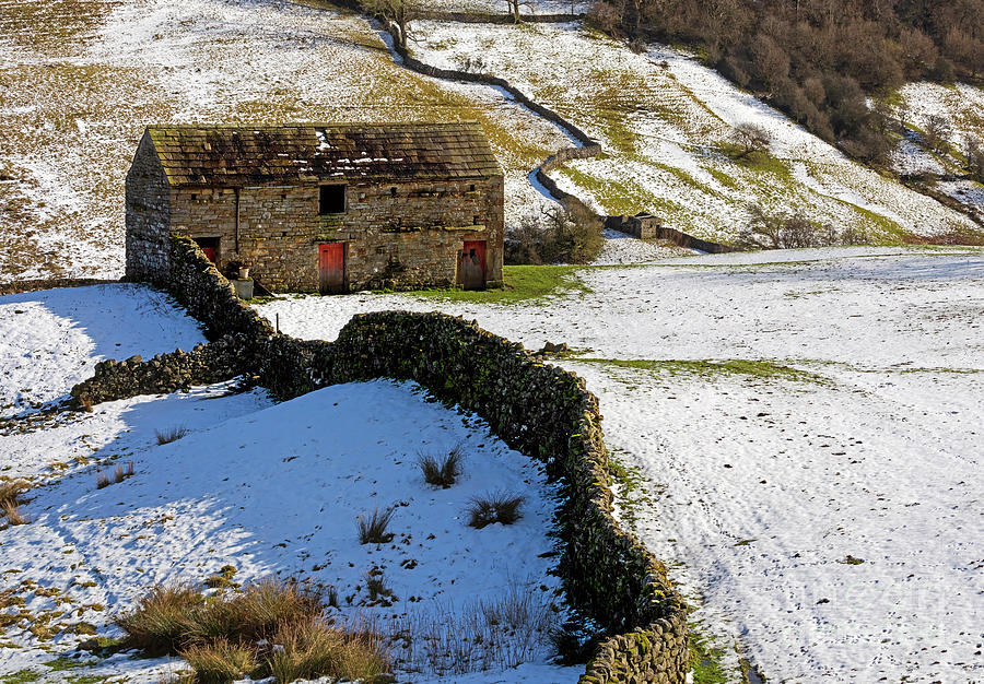 Stone barn near Angram in Swaledale Yorkshire Dales #1 Photograph by Louise Heusinkveld