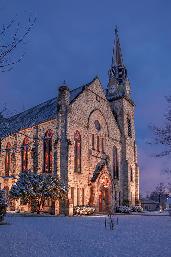 Stone Chapel in Winter 2 #1 Photograph by Allin Sorenson