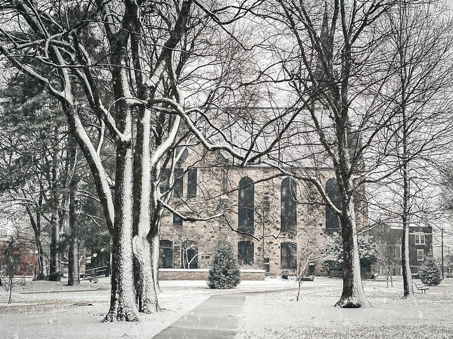 Stone Chapel in Winter #1 Photograph by Allin Sorenson