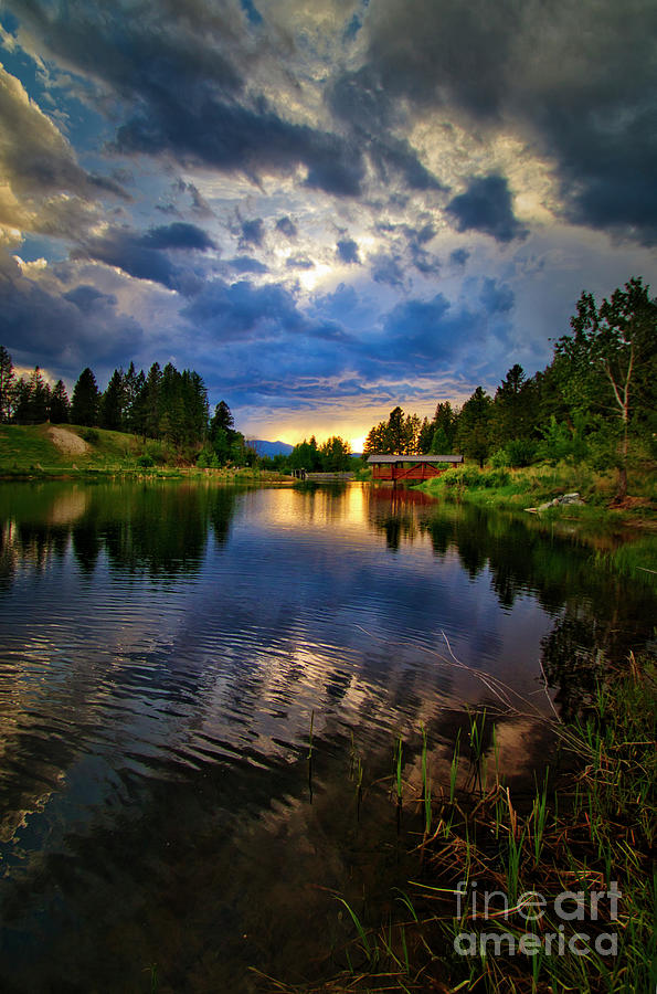 Storm clouds over the Lake Photograph by Thomas Nay