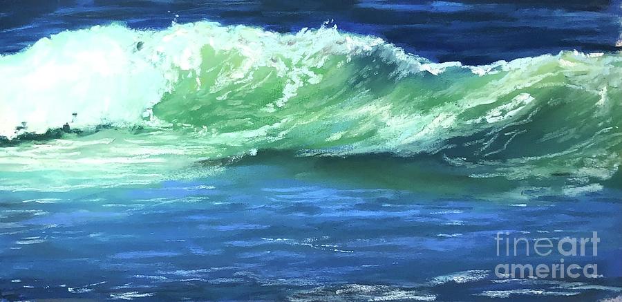 Strathmere Surf #1 Painting by Angela Armano