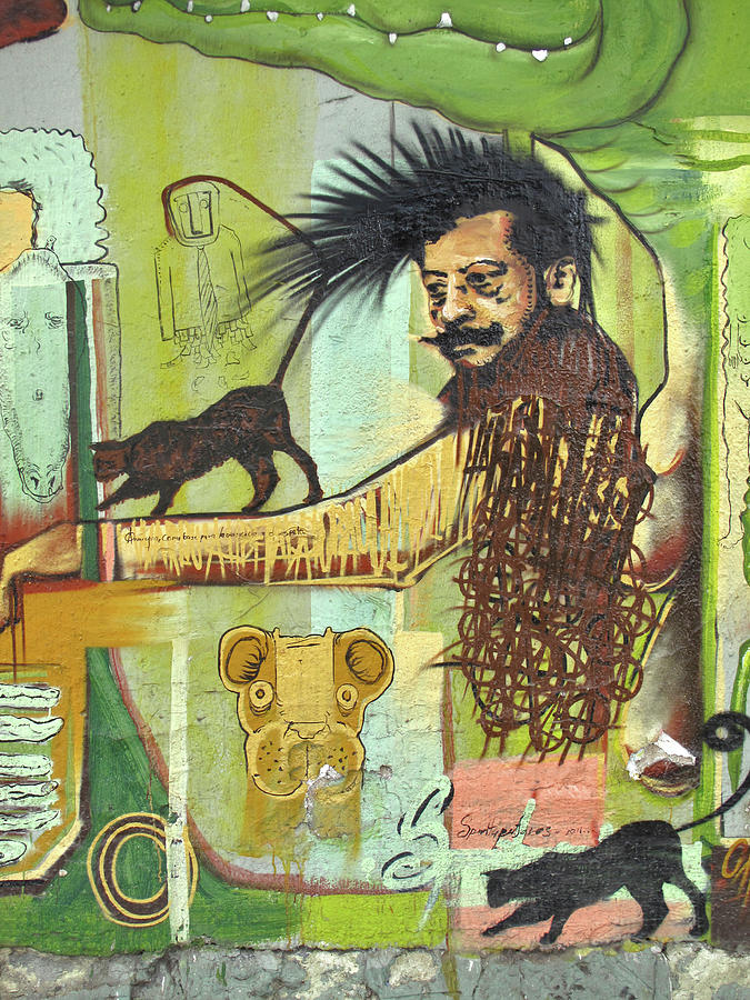 Street Art Oaxaca Mexico #2 Painting by Lorena Cassady