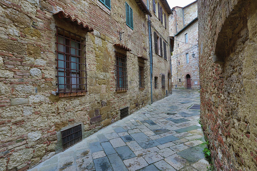 Street in old medieval italian town #1 Photograph by Mikhail Kokhanchikov