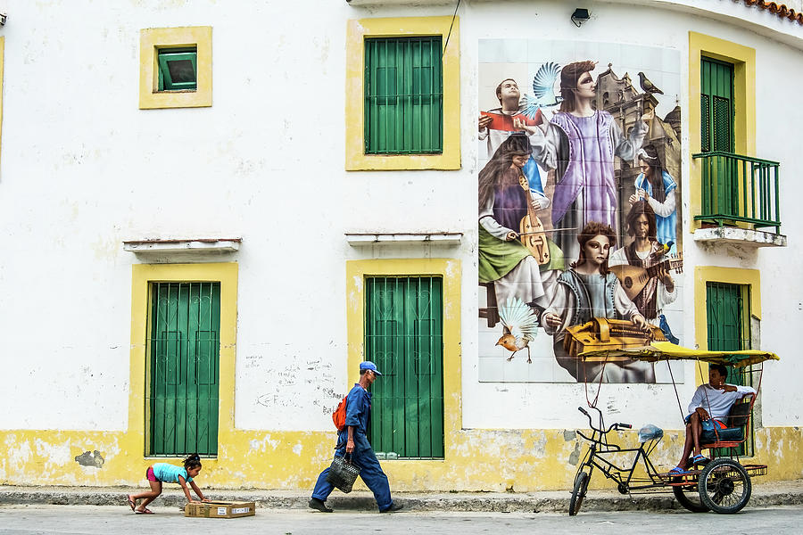 Street life scene. Havana. Cuba #1 Photograph by Lie Yim