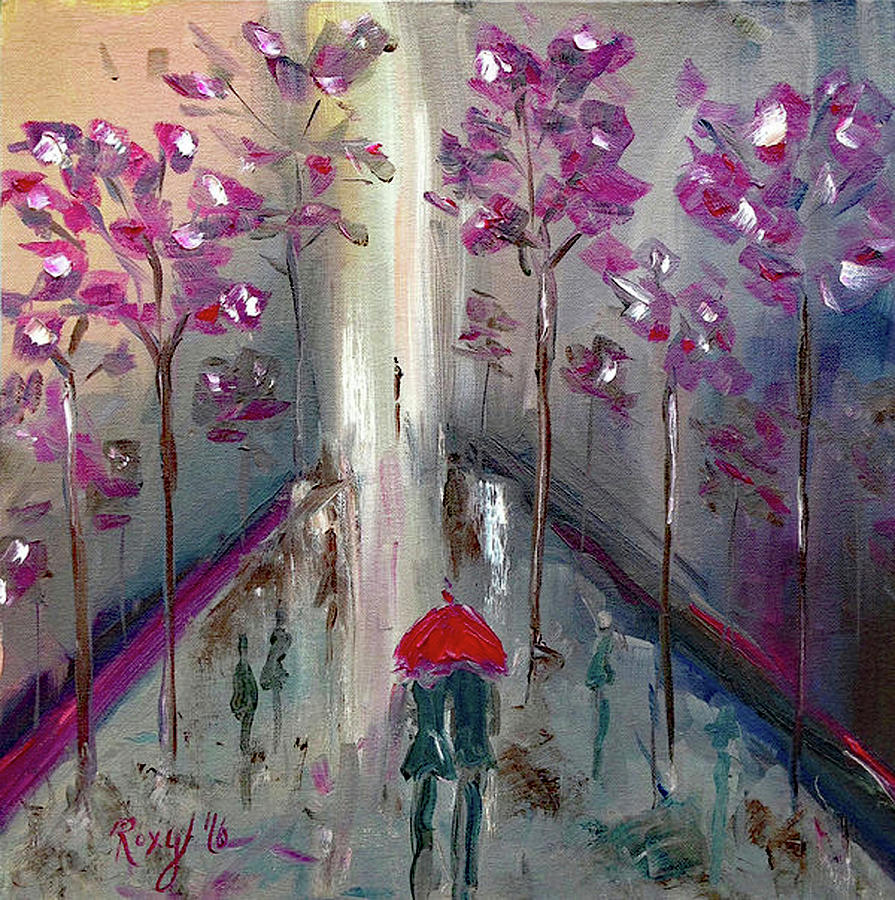 Strolling Painting by Roxy Rich