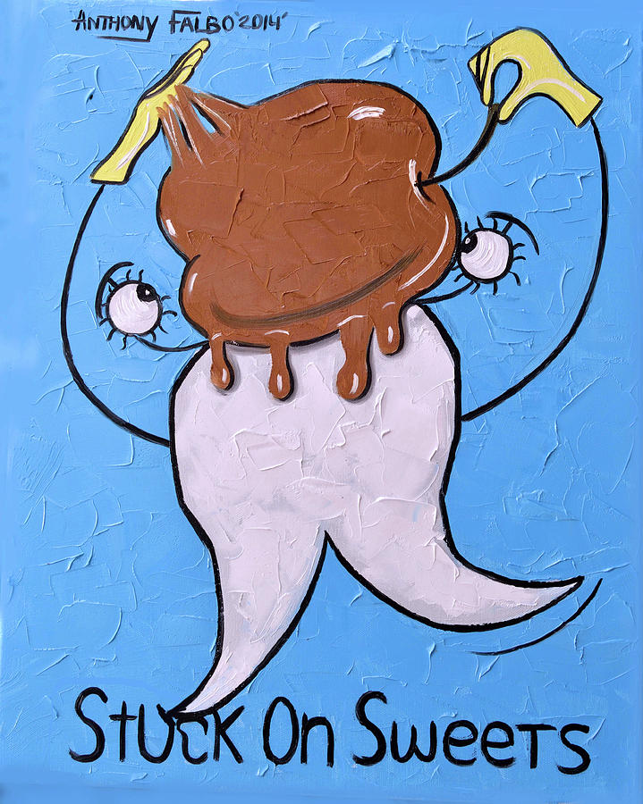 Stuck On Sweets Painting by Anthony Falbo
