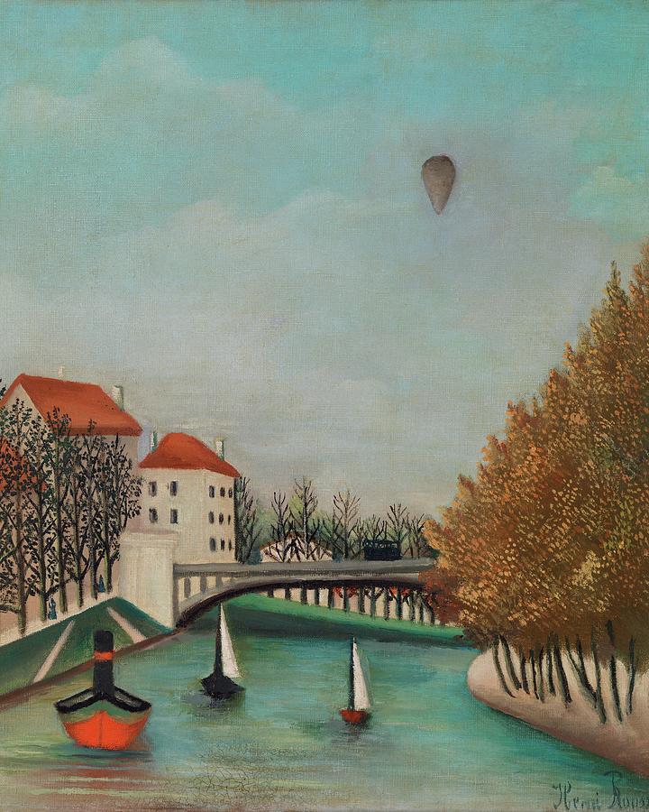 Henri Rousseau Painting - Study for View of the Pont de Sevres #2 by Henri Rousseau