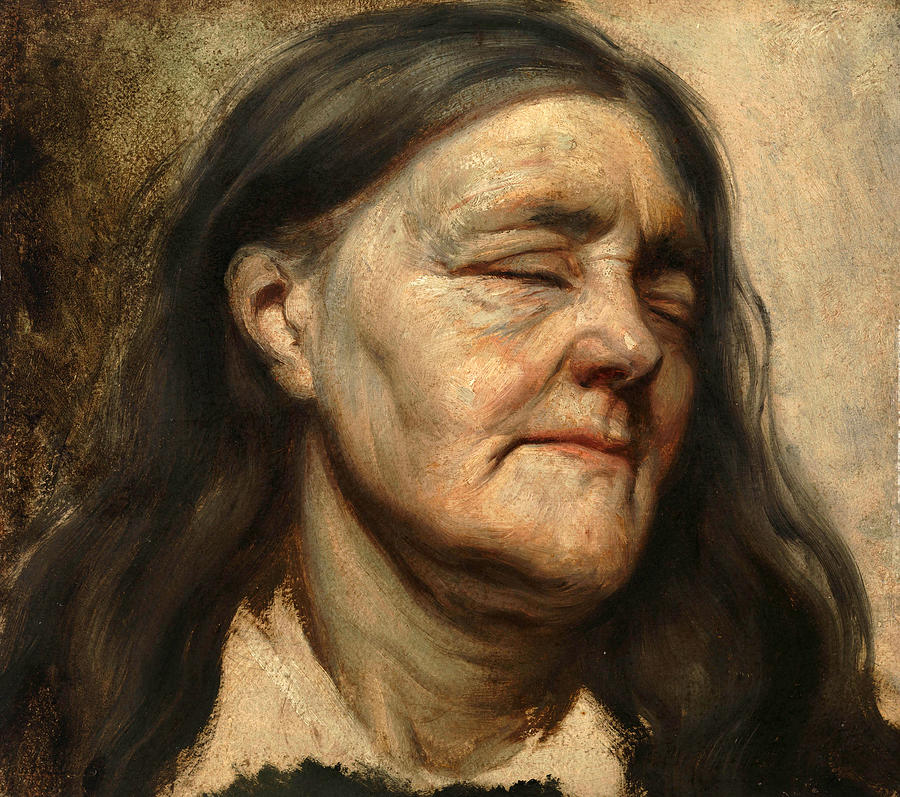 Study of an Old Woman #2 Painting by Matthijs Maris