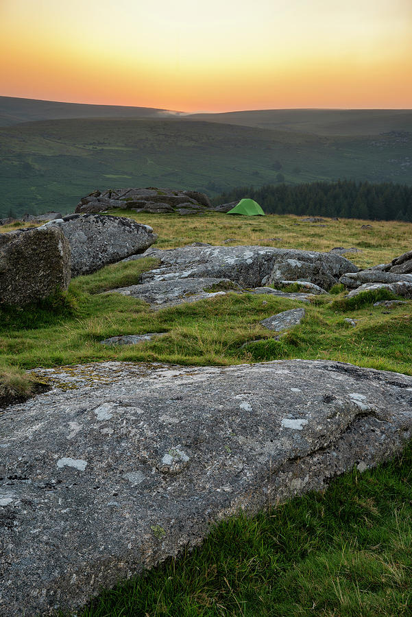 Stunning Image Of Wild Camping In English Countryside During Stu Photograph