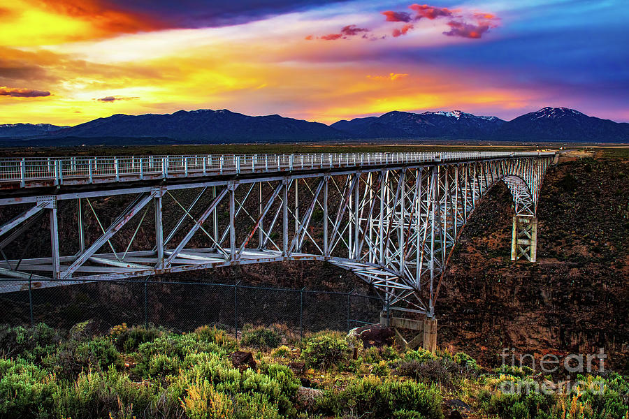 Stunning Sunset Over The Gorge Bridge Photograph By Elijah Rael