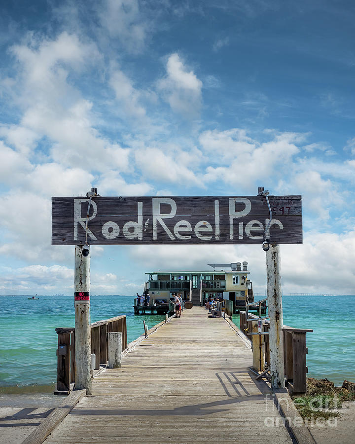 Architecture Photograph - Summer Day at the Rod and Reel Pier, Anna Maria Island, FL by Liesl Walsh