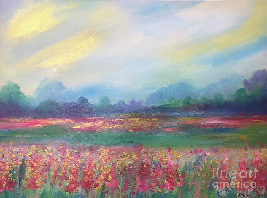 Summer Impressions #1 Painting by Stacey Zimmerman