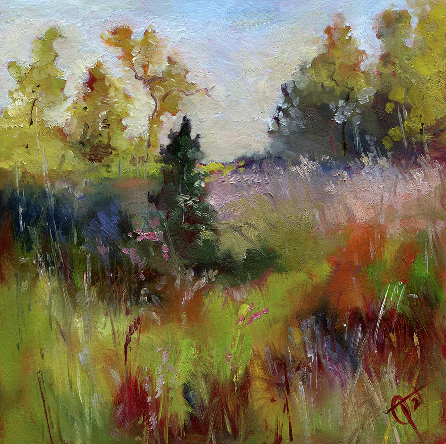 Summer landscape Painting by Olga Tarakanova