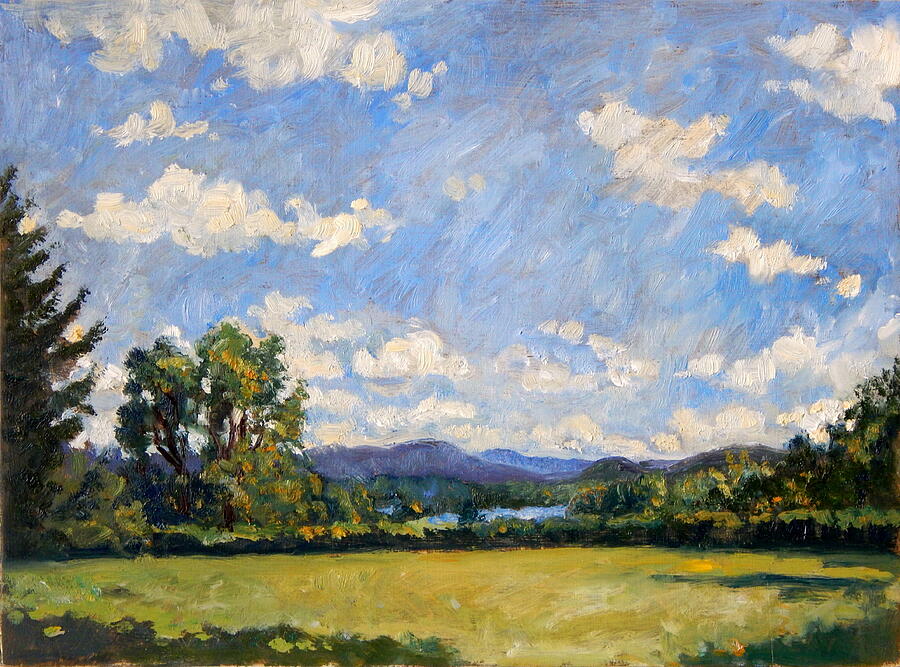 Summer Sky/Tanglewood Landscape Painting Painting by Thor Wickstrom