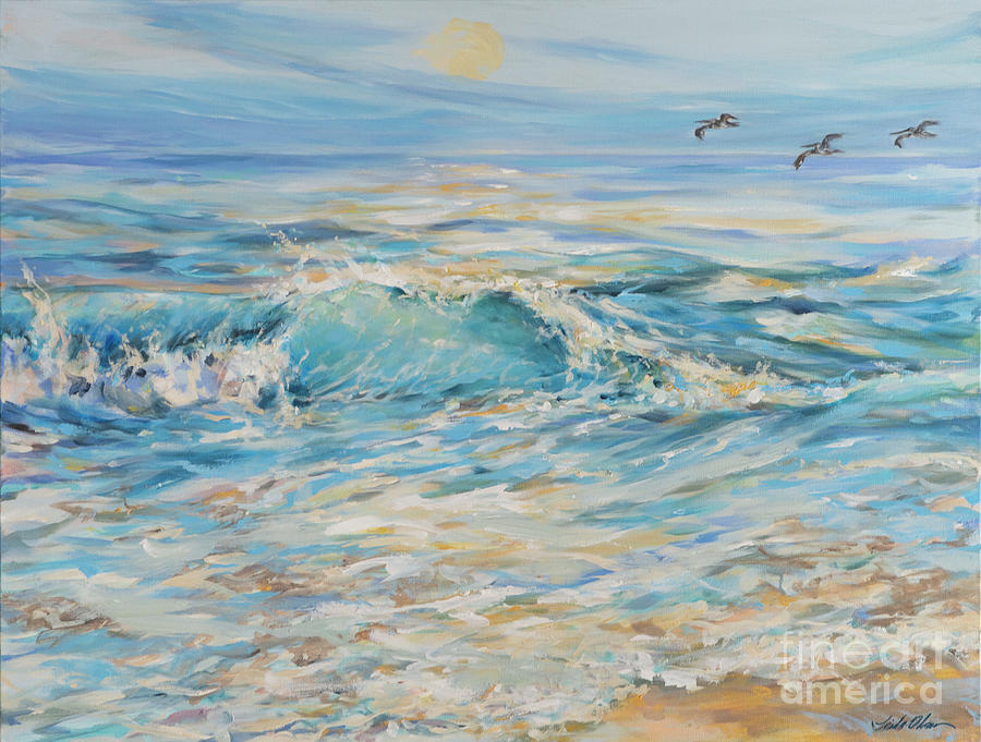 Summer Surf #2 Painting by Linda Olsen