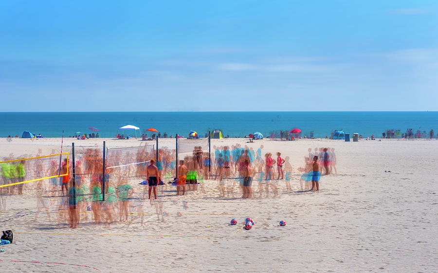 Summer Volleyball Coronado Central Beach Photograph by Joseph S Giacalone