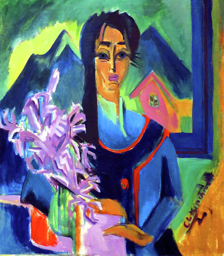 Sunday in the Alps Painting by Ernst Ludwig Kirchner