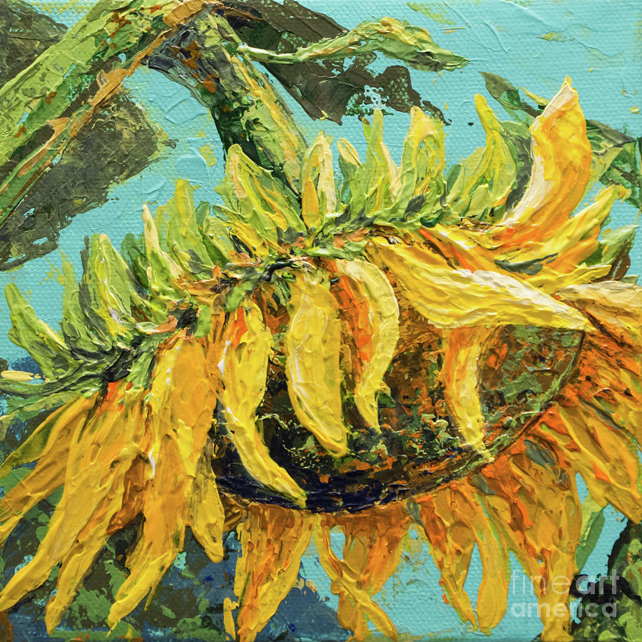 Sunflower #1 Painting by Cheryl McClure