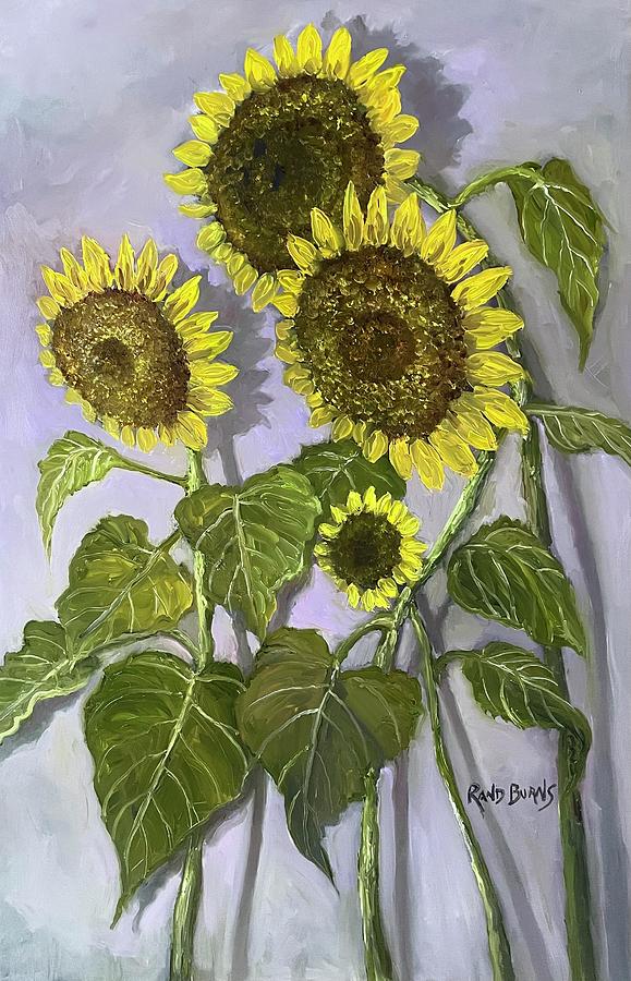 Sunflower Days #2 Painting by Rand Burns