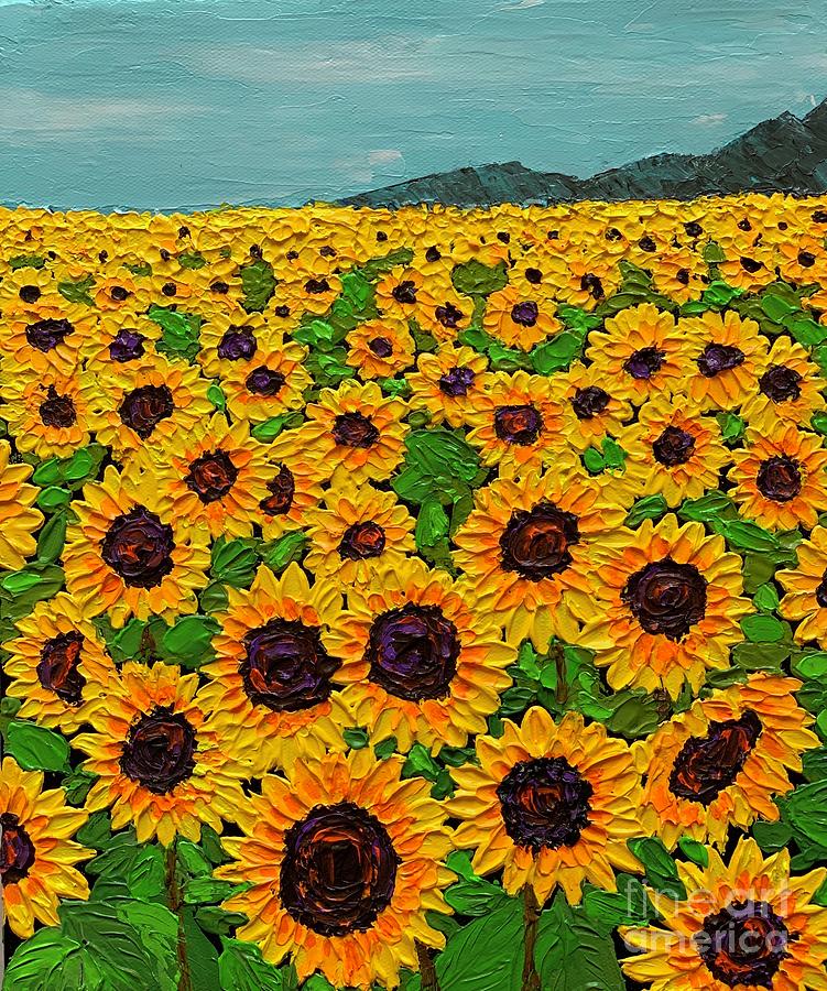 Sunflower store field painting