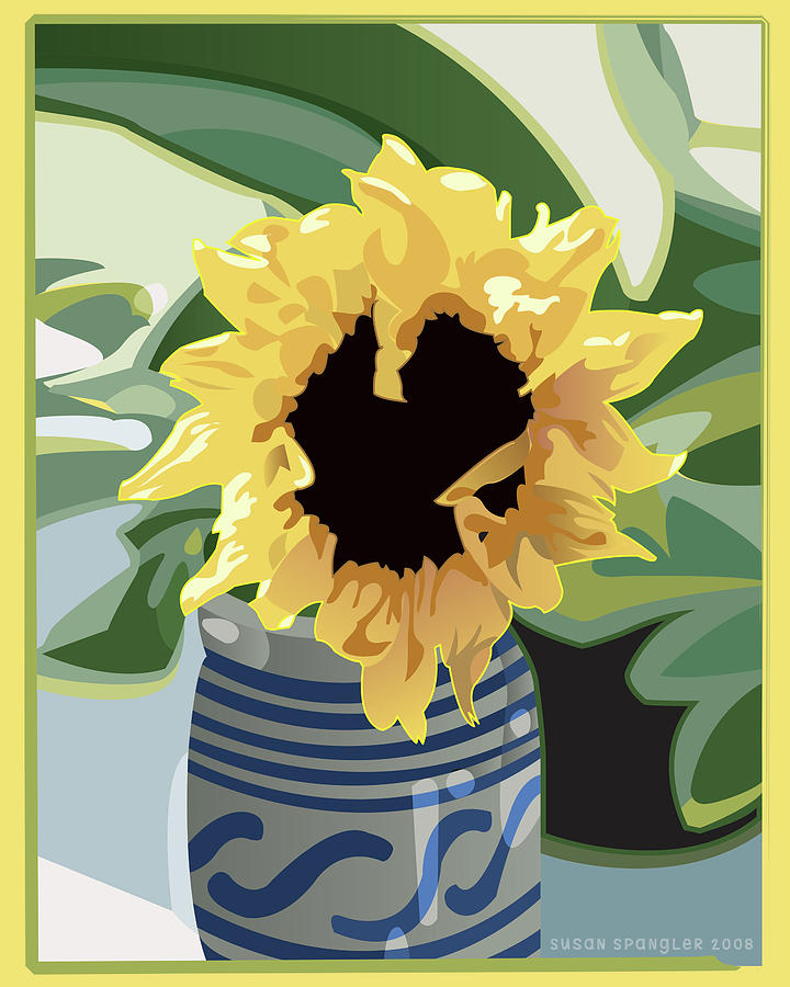 Sunflower #1 Digital Art by Susan Spangler