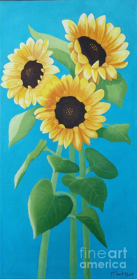 Sunflowers for Barbara Painting by Patti Jenkins