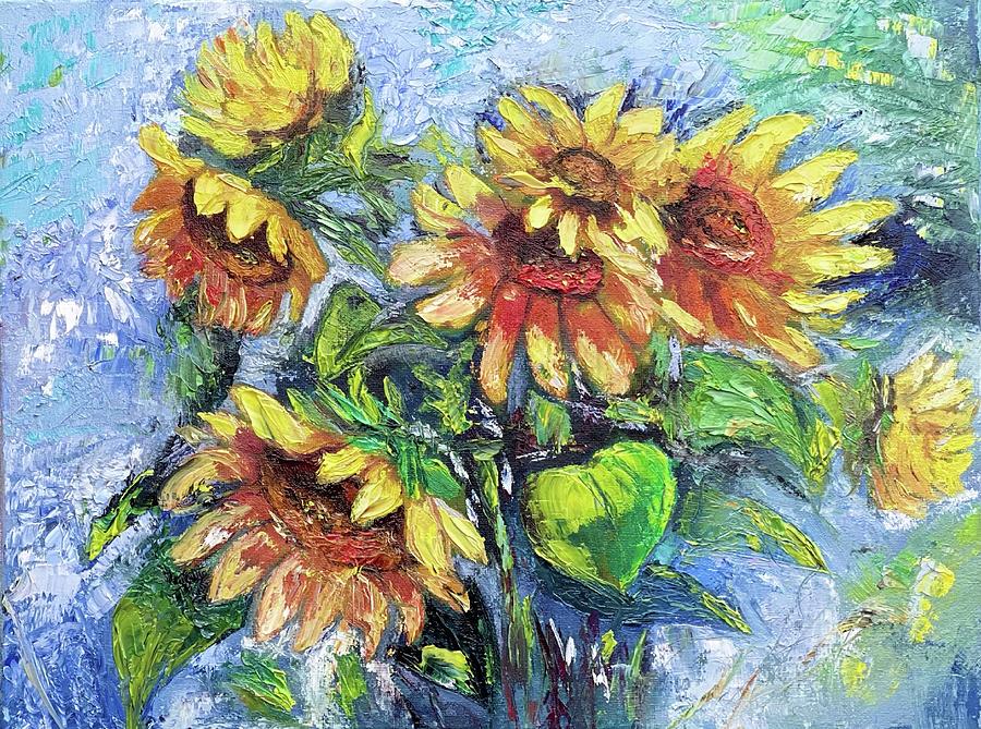 Sunflowers. #2 Painting by Tetiana Bielkina