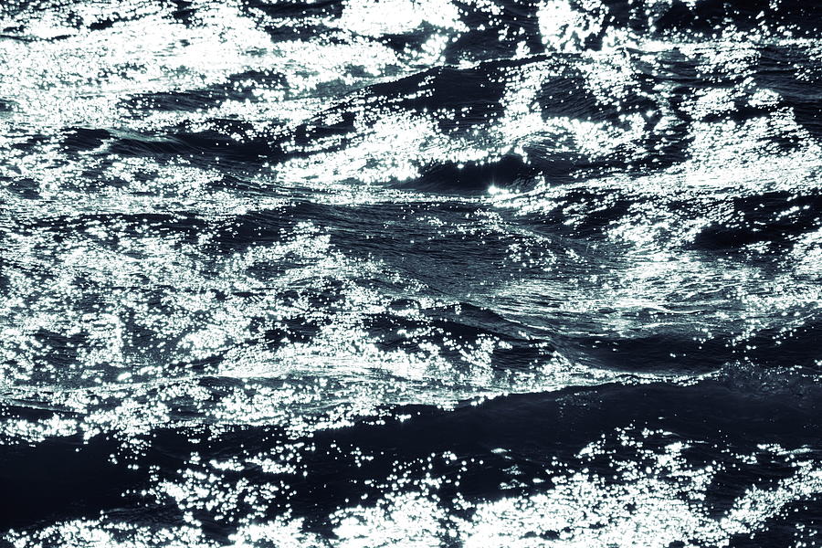 Sunlight plays on the ripples of the sea - duotone #1 Photograph by Ulrich Kunst And Bettina Scheidulin