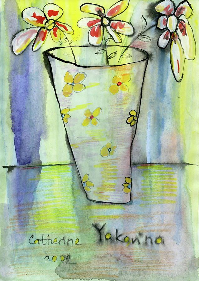 Sunny Flowers #2 Painting by Ekaterina Yakovina