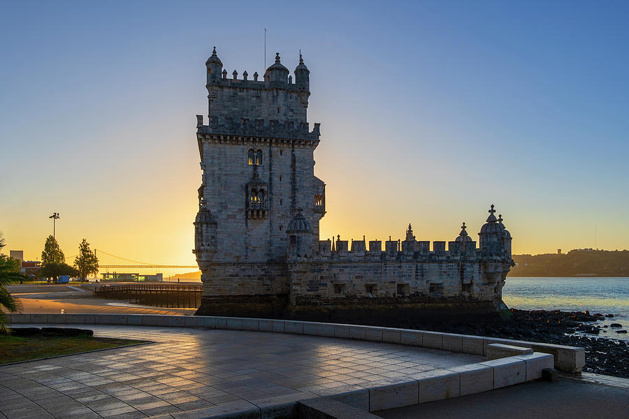 Sunrise At Belem Tower In Lisbon #1 Photograph by Artur Bogacki