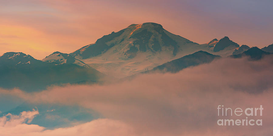 Sunrise At Mount Baker Photograph
