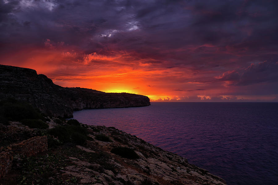Sunrise By The Sea In Malta #1 Photograph by Artur Bogacki