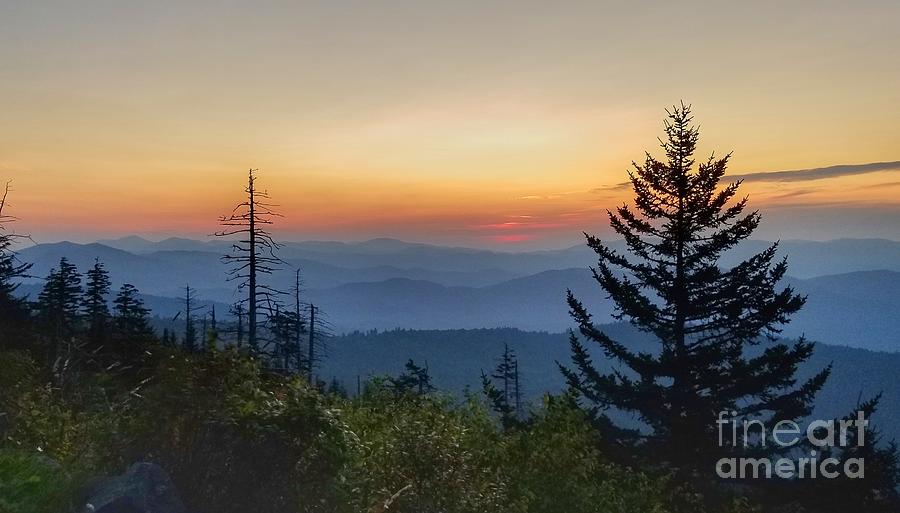 Sunrise From Clingmans Dome 1 Photograph