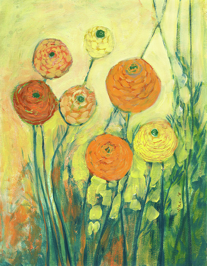 Sunrise in Bloom #1 Painting by Jennifer Lommers