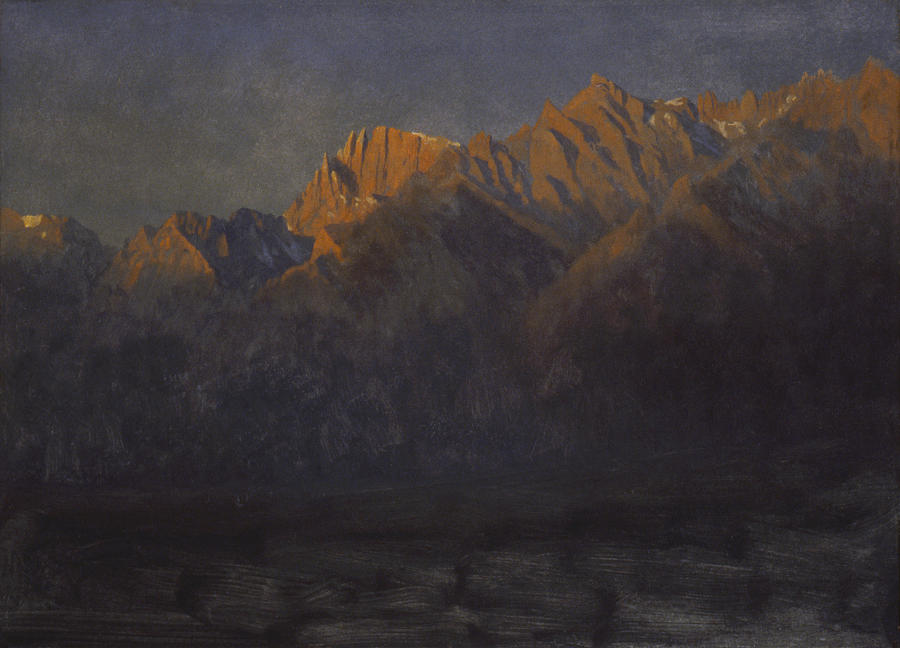 Albert Bierstadt  Painting - Sunrise in the Sierras #1 by Aesthetics Store